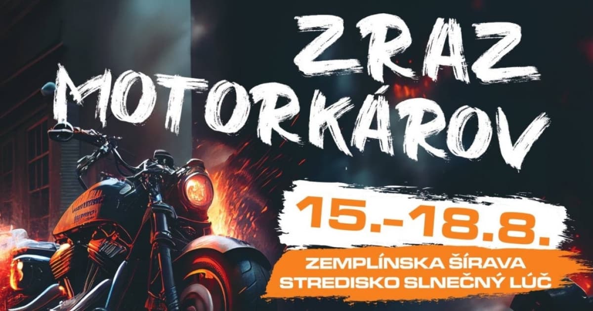Už tento týždeň štartuje na východe ZRAZ MOTORKÁROV