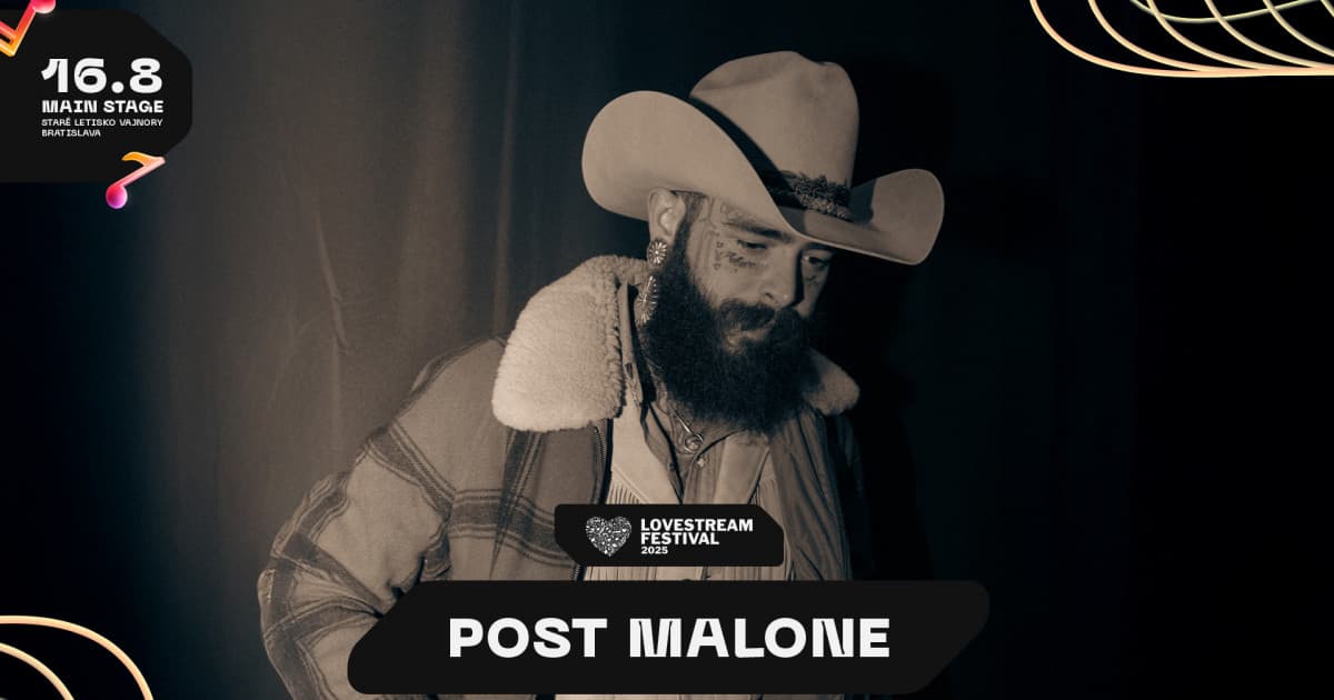 Prvý headliner LOVESTREAM Festivalu je Post Malone!