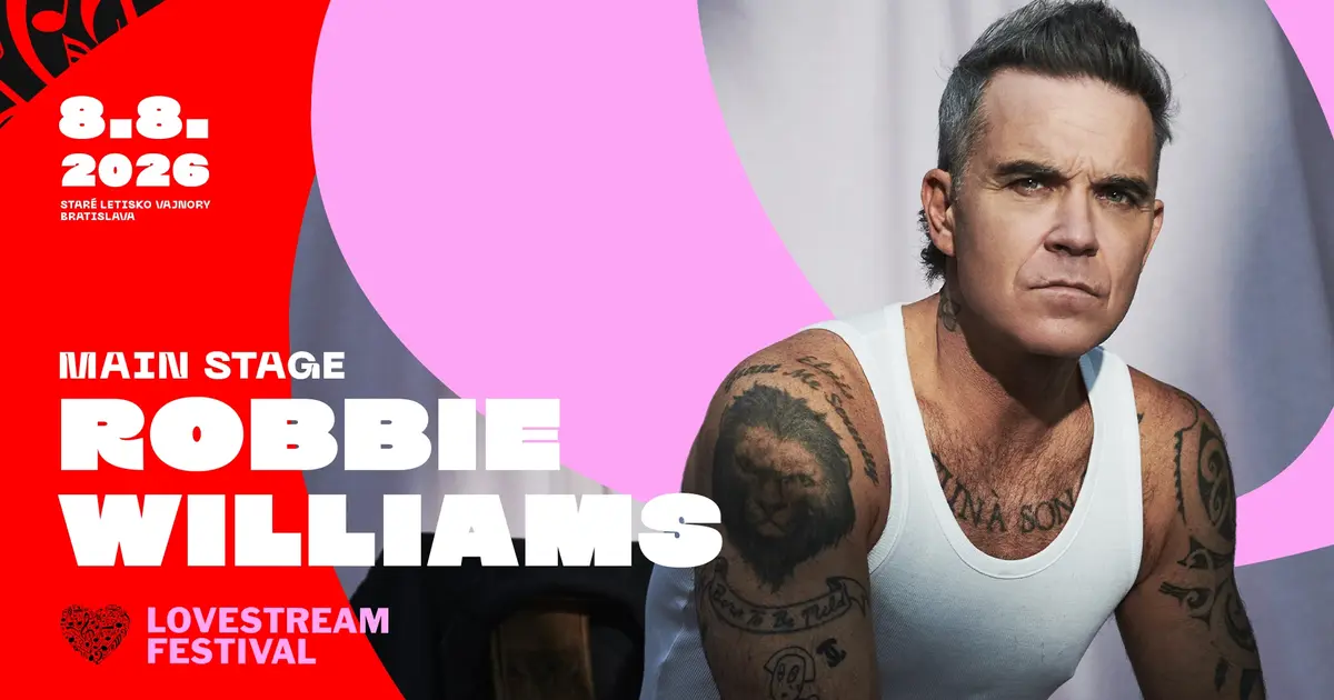 Robbie Williams prvým headlinerom Lovestream Festivalu 2026!